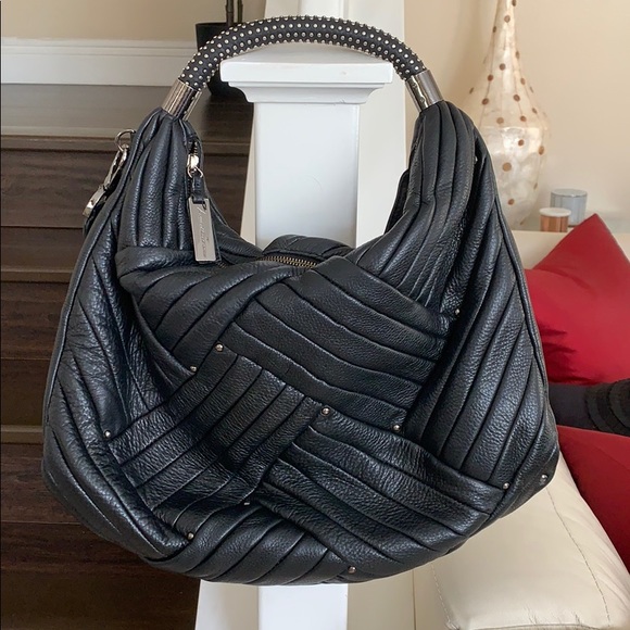 Cole Bags Cole Slouchy Studded Leather Hobo Bag